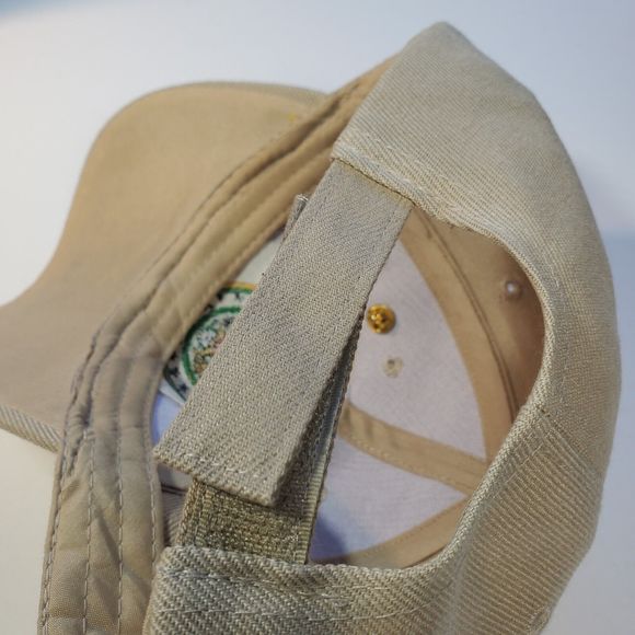 United States Army Veteran Tan Beige Baseball Trucker Cap Hat With 2 Pins Hook N - Picture 8 of 9